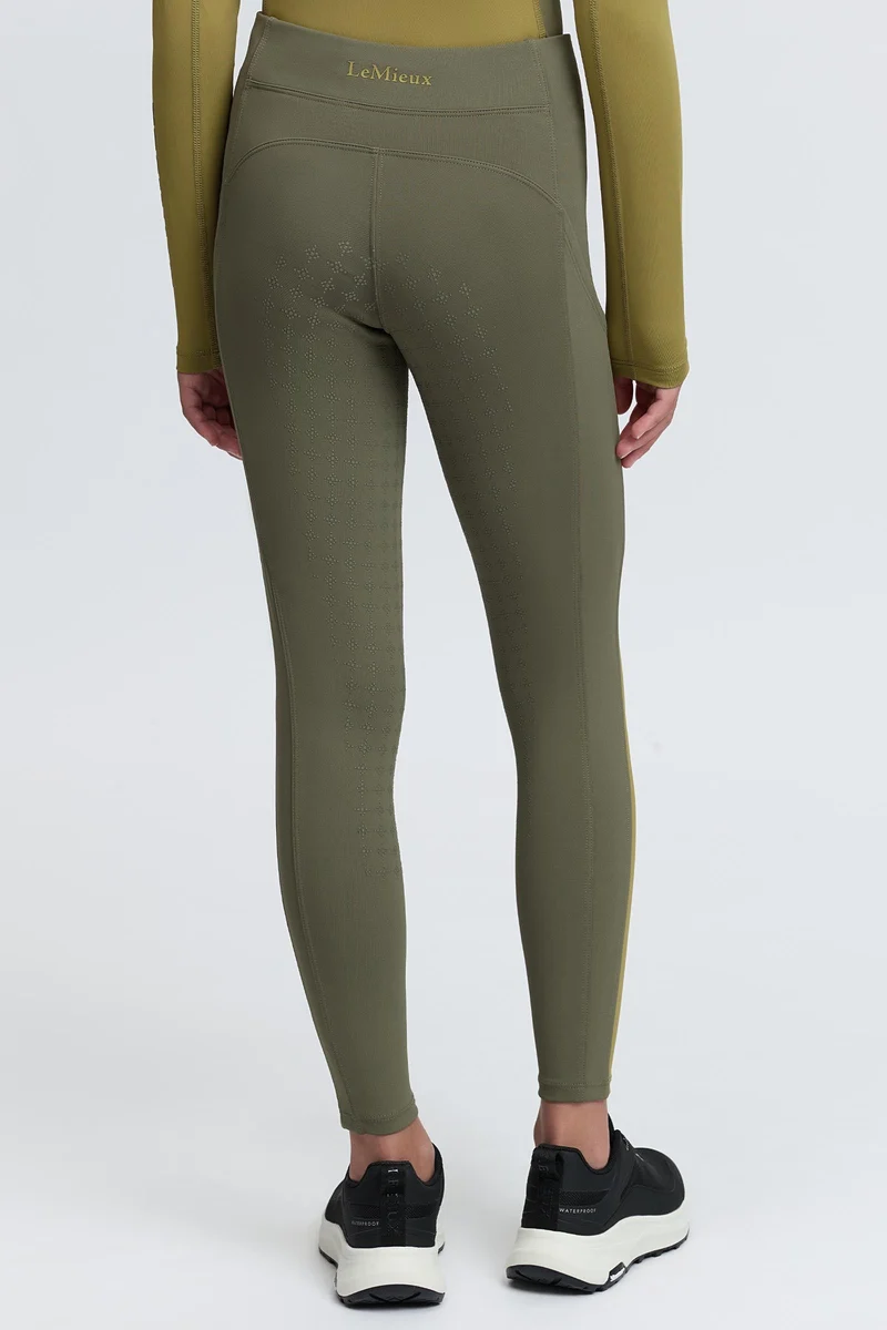 Young Rider Orla leggings d’équitation pull on pour enfants Willow Green 122-128