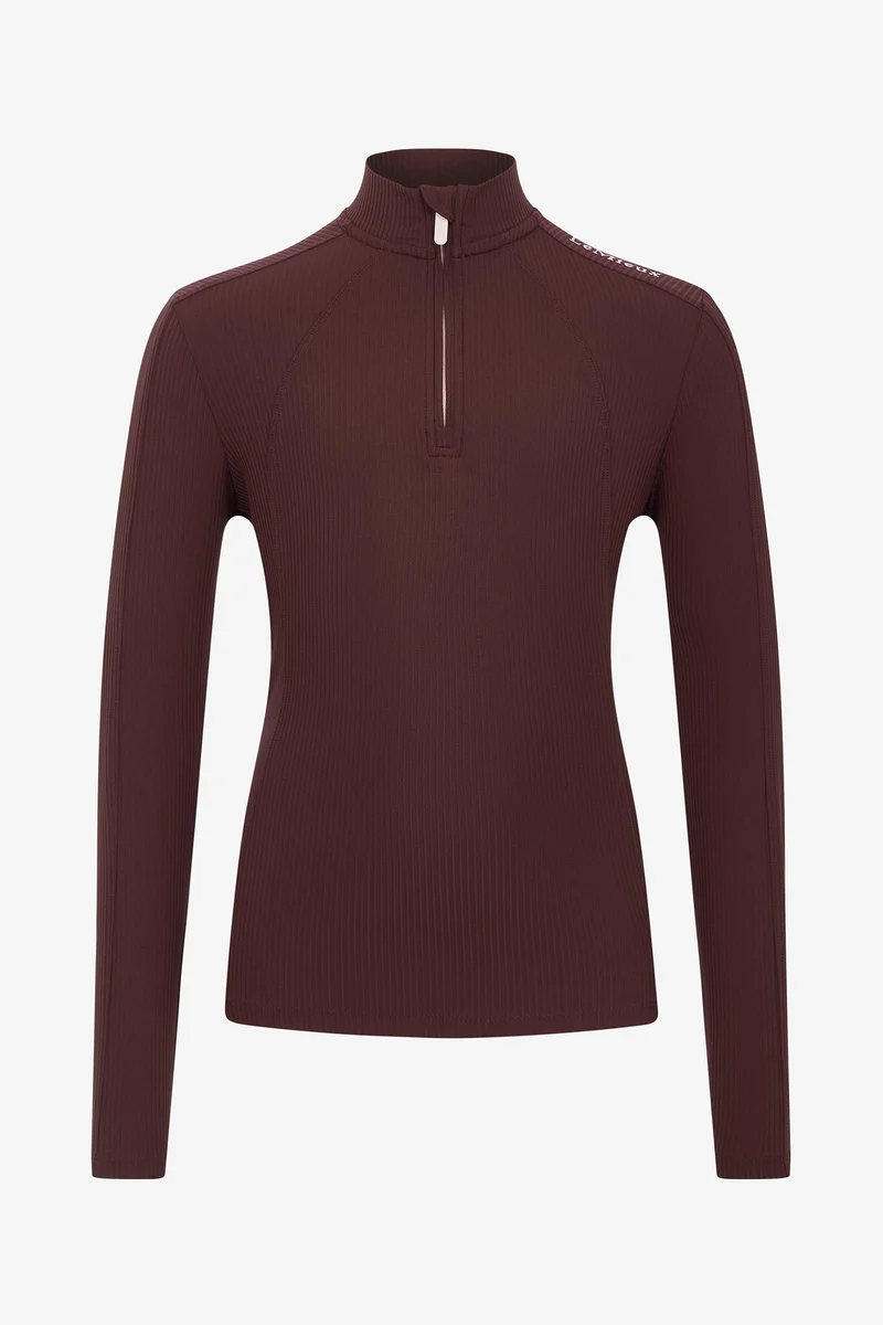 Young Rider Raye base layer côtelé avec protection UV Bramble 122-128