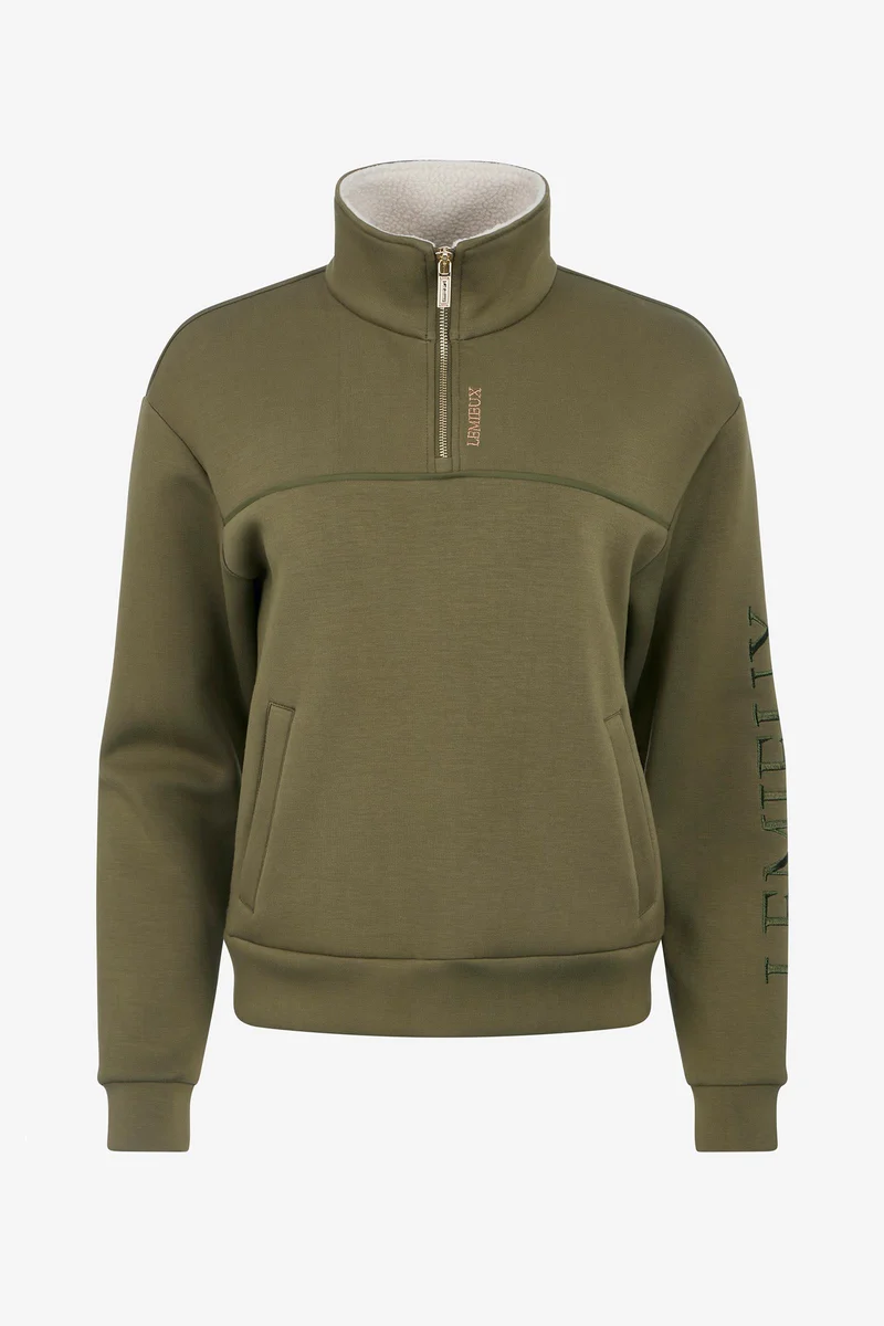 Scarlet sweat femme à quart de zip Willow Green 36