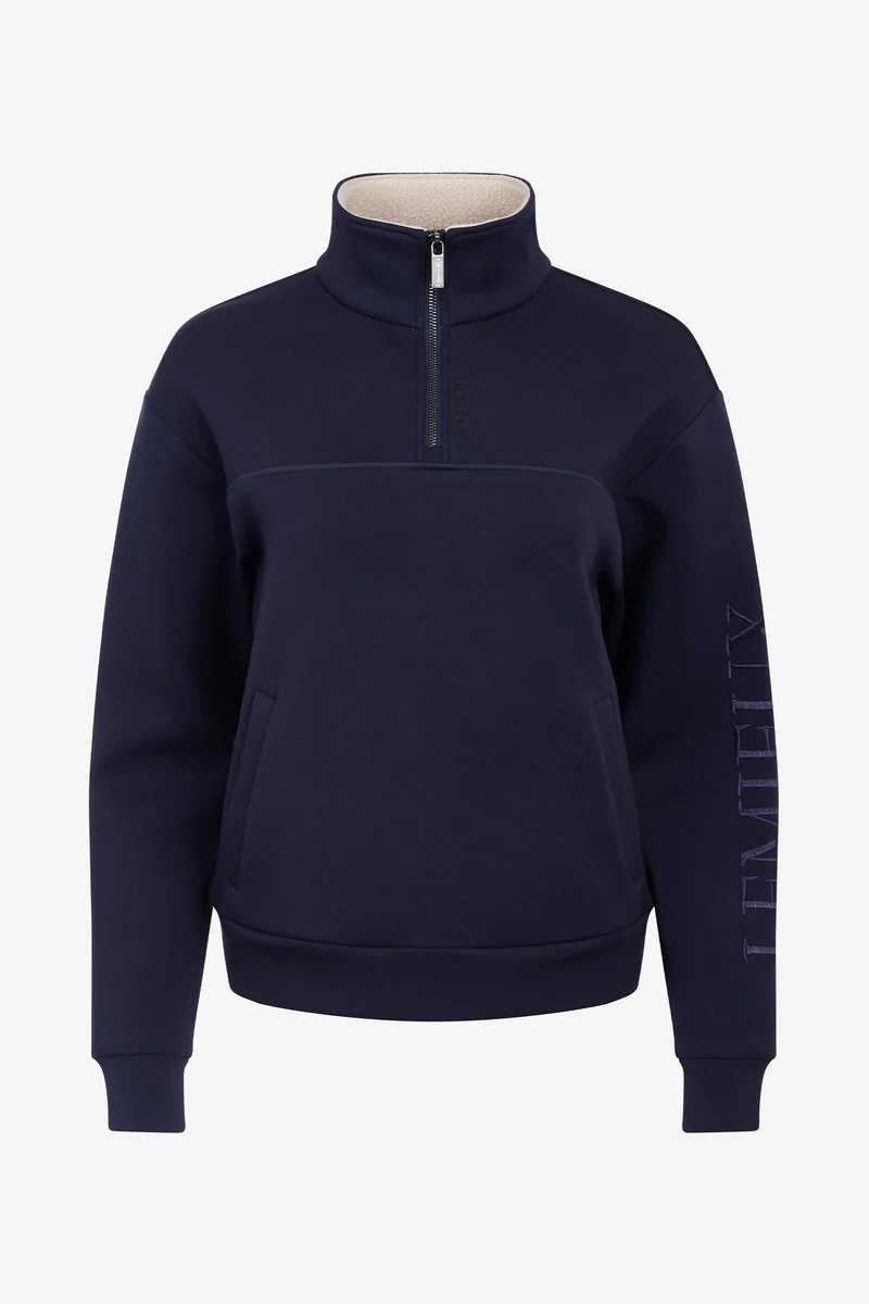 Scarlet sweat femme à quart de zip Navy 34