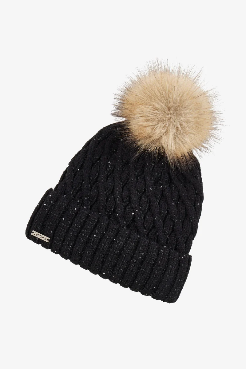 Bernie Bonnet à sequins Black Taille unique