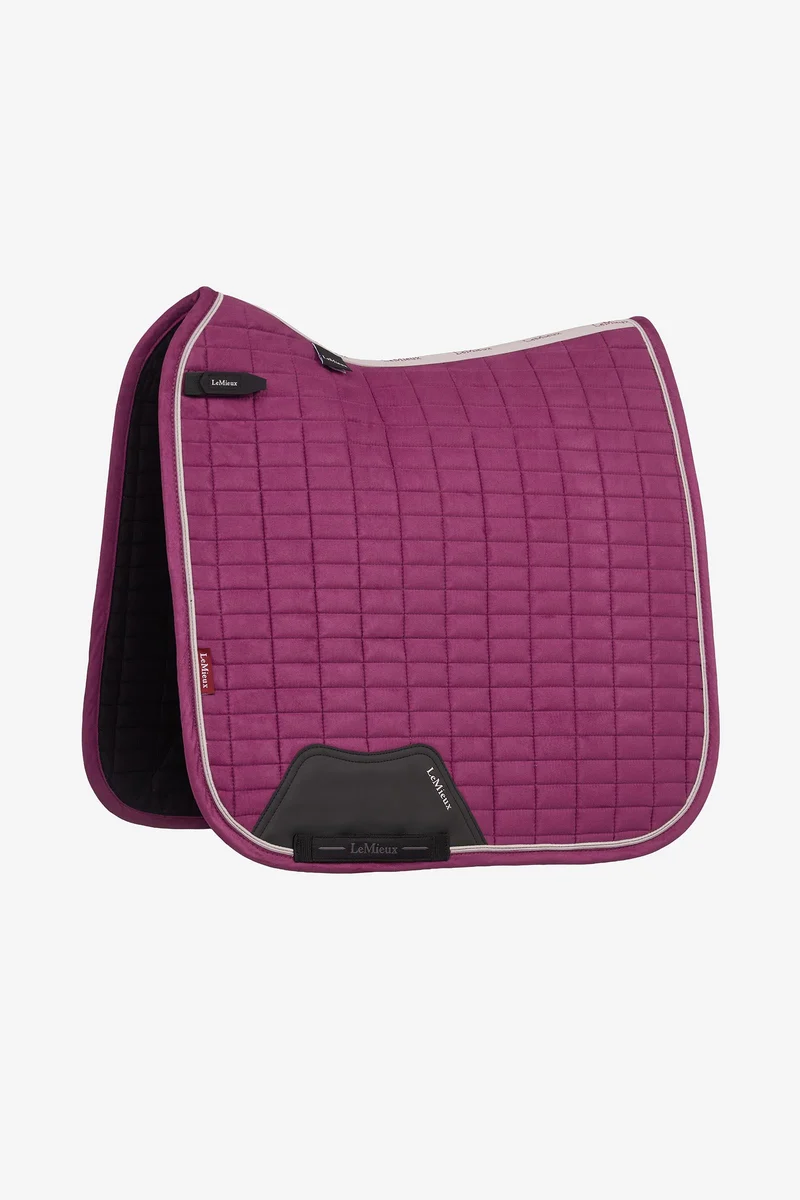 Suede tapis de selle dressage Blackberry L