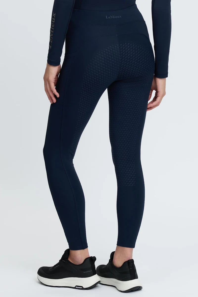 Natalie pantalon d’équitation femme intérieur doux avec grip intégral Navy 38