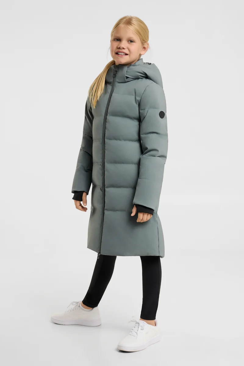 Paloma manteau long matelassé enfant Balsam Green 158-164