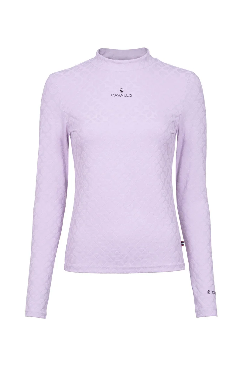CAVALDELMA Haut femme à col montant Iced Lilac 34