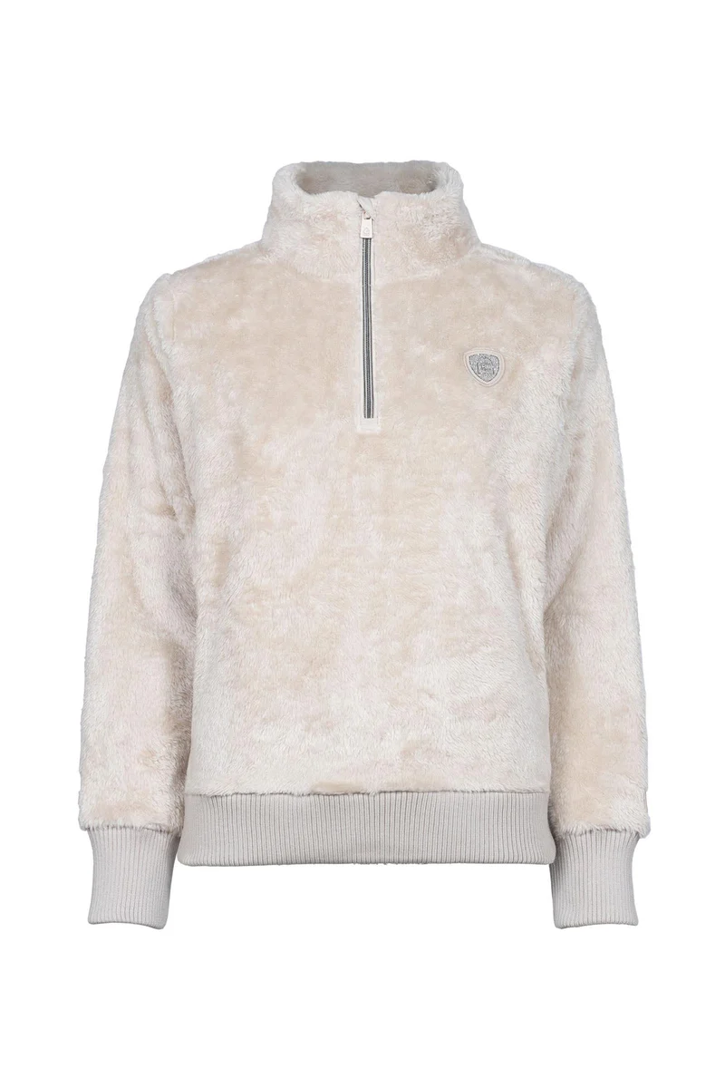 CAVALDESI Pull femme Half Zip Sand Stone 36