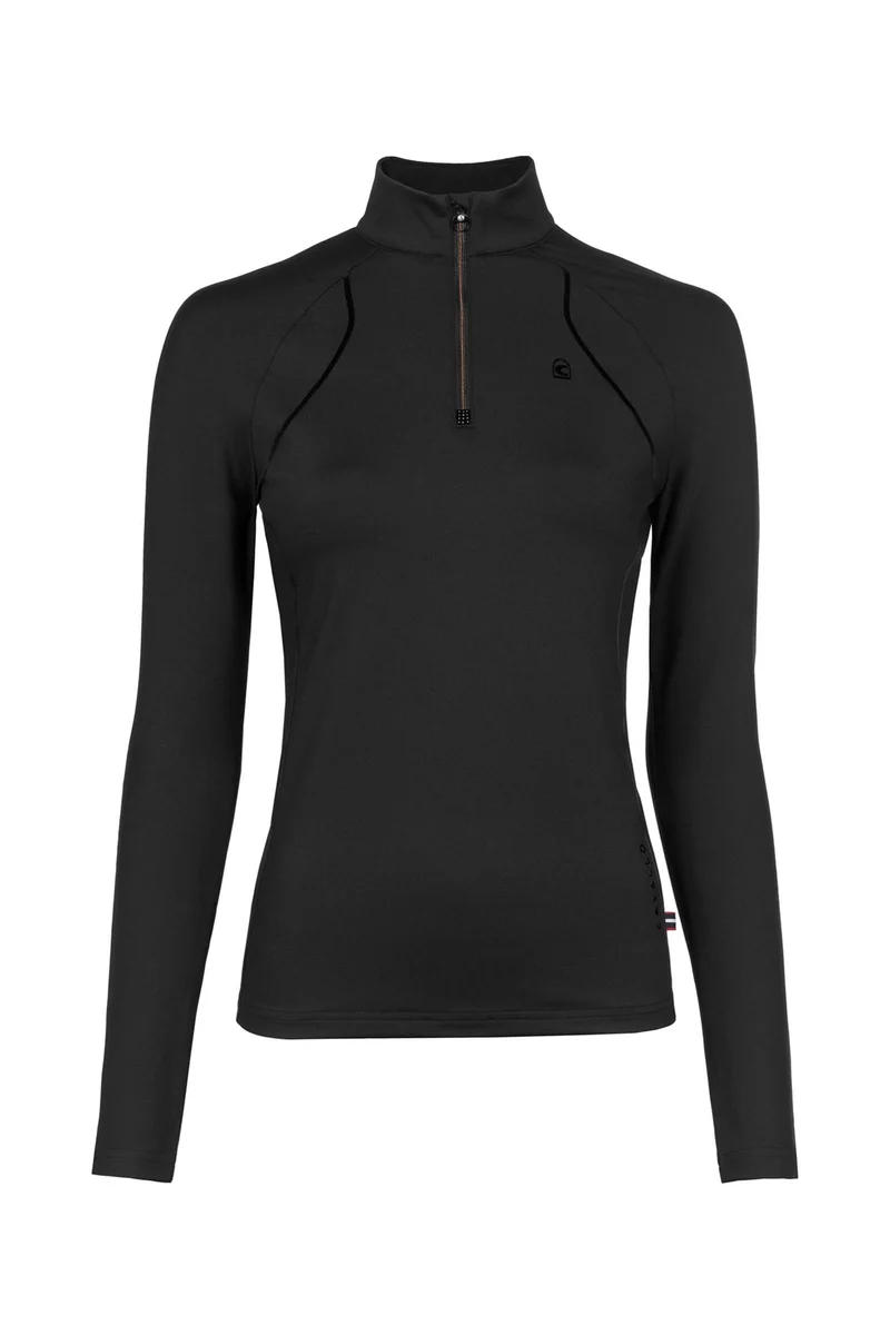CAVALDIVYA Haut femme Half Zip Black 34