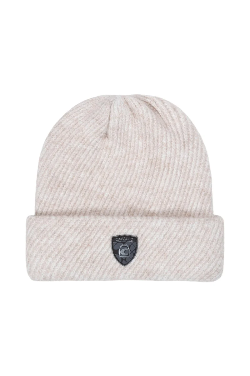 CAVALDEONA Bonnet tricoté Sand Melange Taille unique