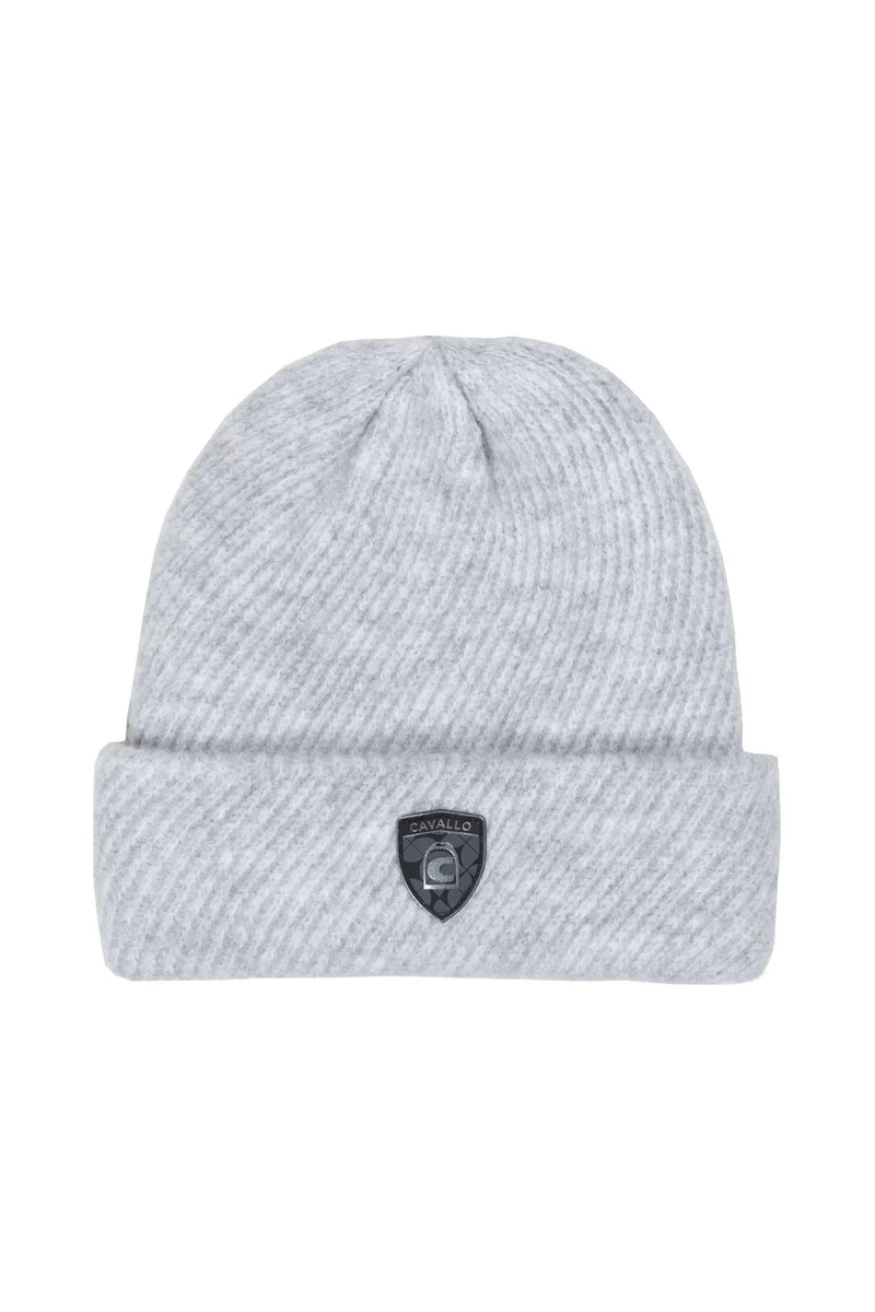 CAVALDEONA Bonnet tricoté Grey Melange Taille unique