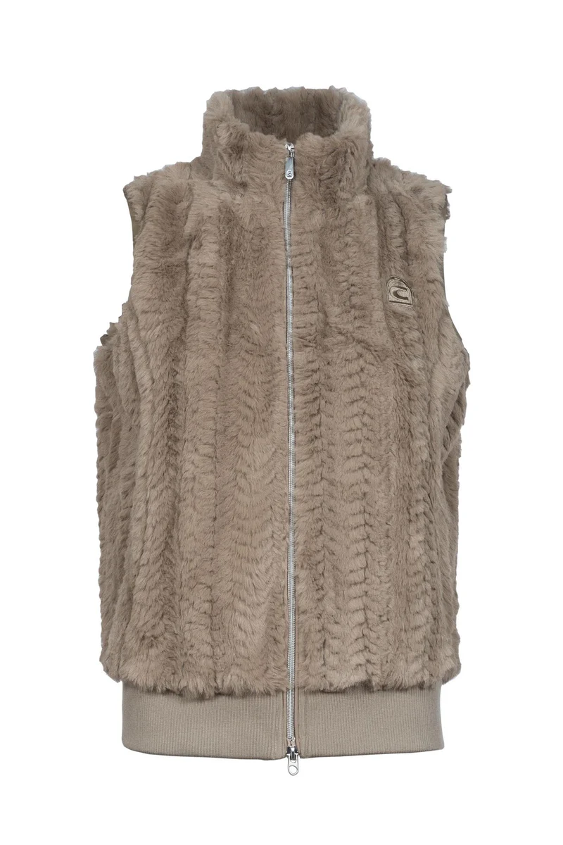 CAVALDIYA Gilet femme en polaire mink Latte 46