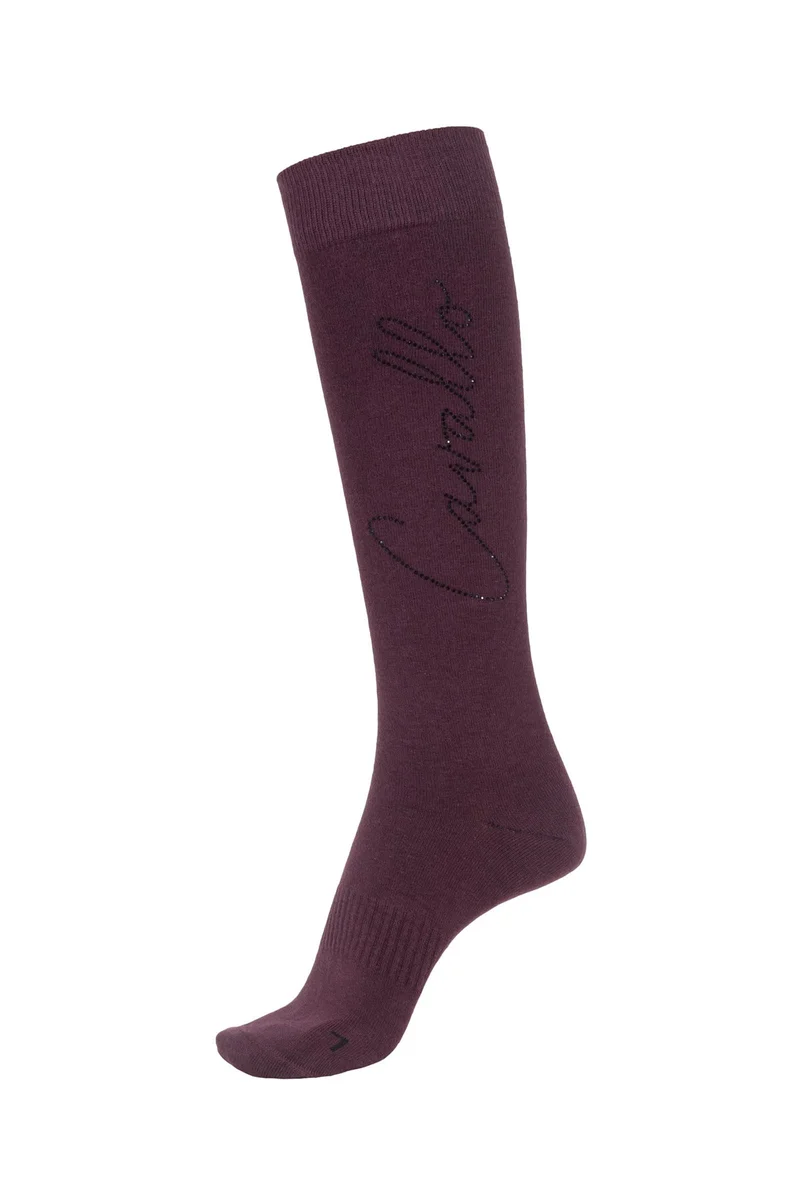 CAVALSELMA Chaussettes d'équitation Dusty Plum 39-42