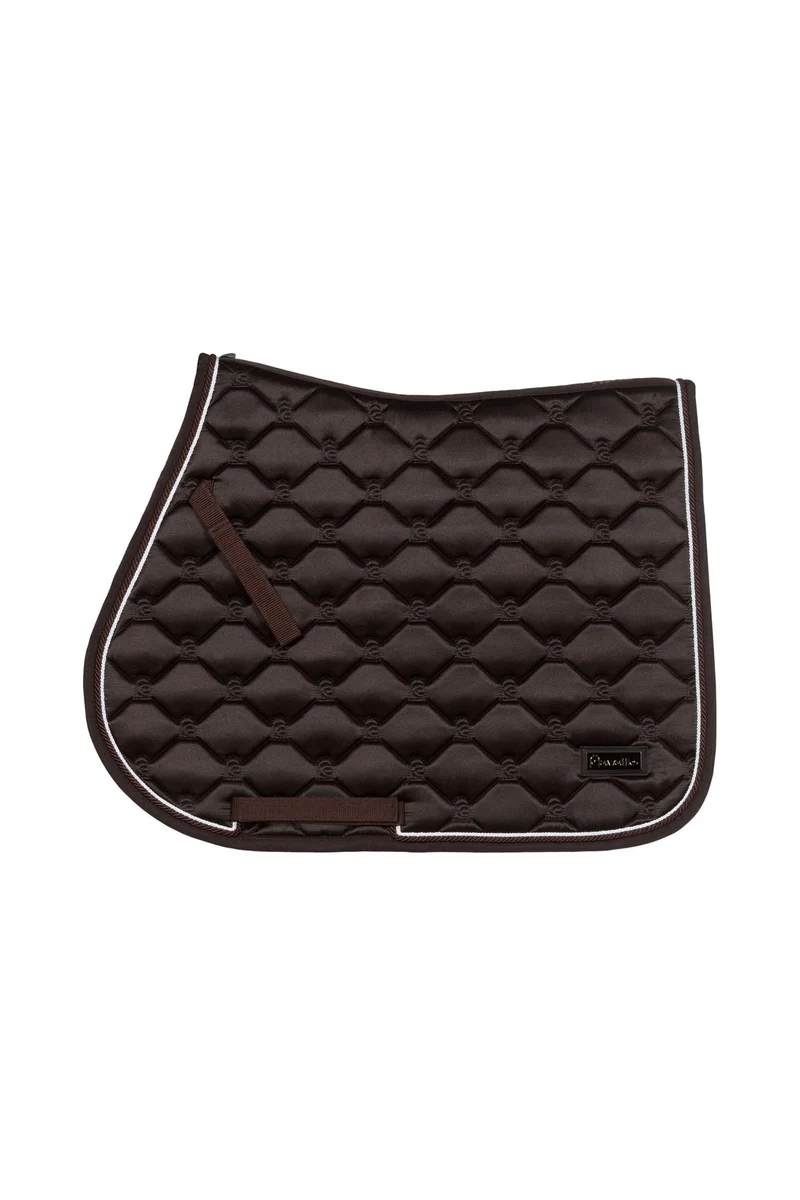 CAVALHANAYA Tapis de selle de saut d'obstacles Café Noir F
