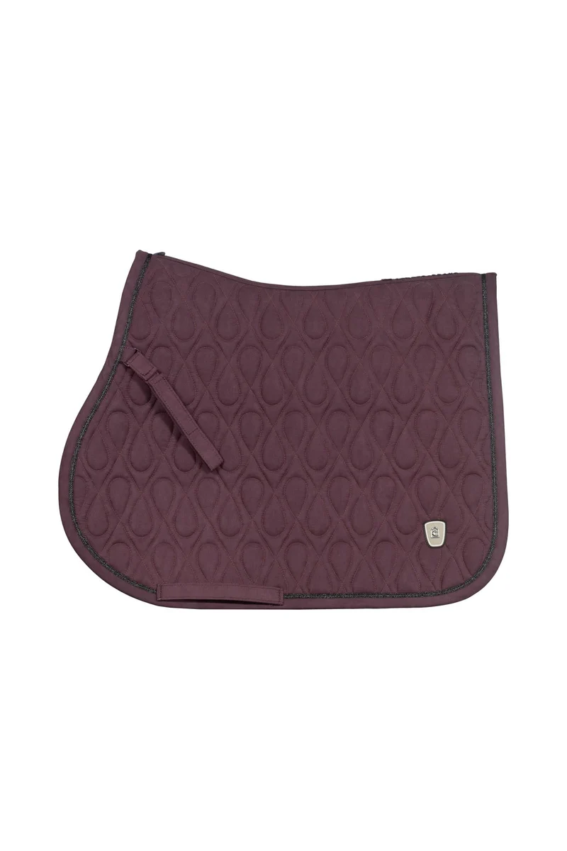 CAVALPOLLY tapis de selle mixte Dusty Plum F