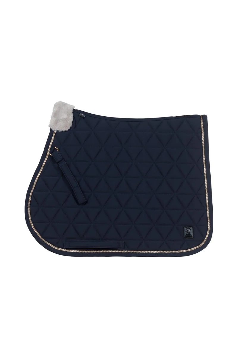 CAVALROMY Tapis de selle de saut d'obstacles Darkblue F