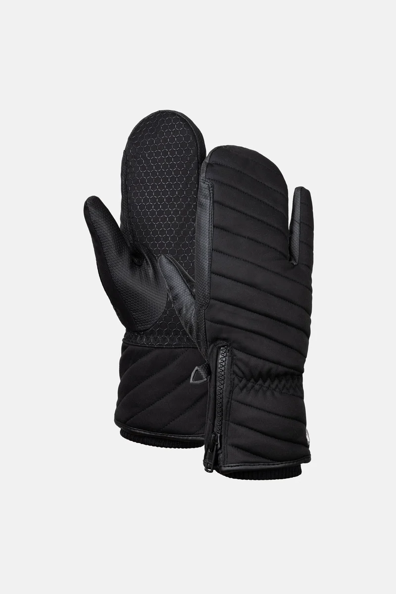 gants hiver 3 doigts isolation laine Black 9