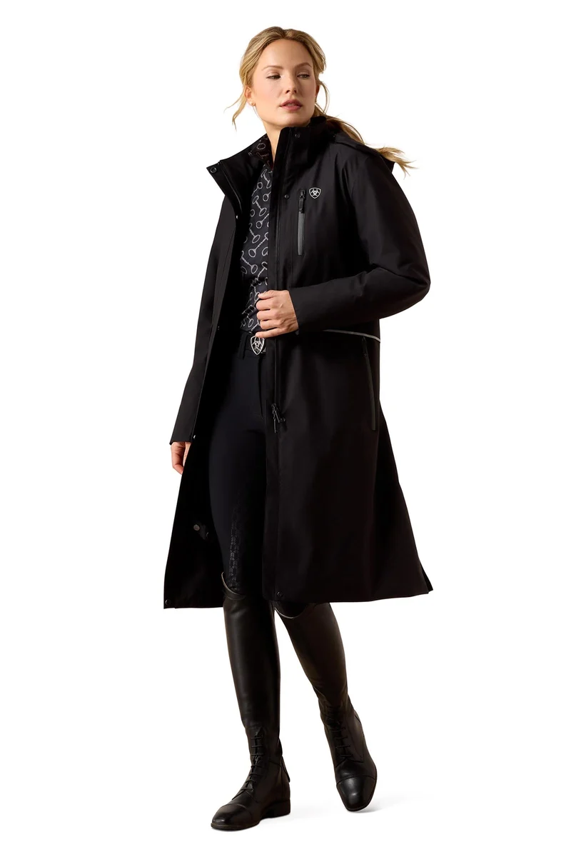 Femme Manteau imperméable Long Rider Black L