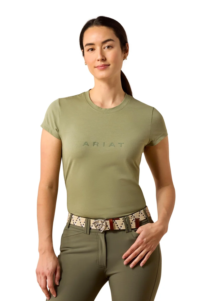 Femme T-shirt The Logo Oil Green M
