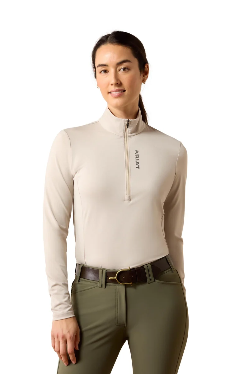 Femme Haut technique Lunaveil à 1/2 zip Chateau Grey L
