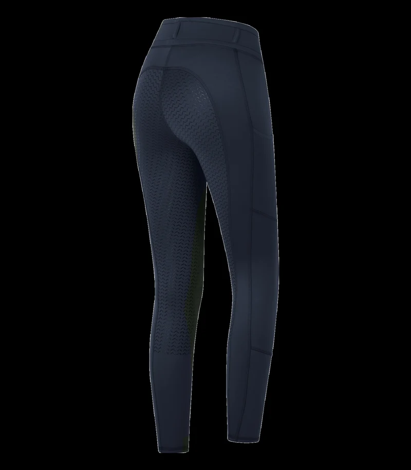 Ella Kids' leggings d’équitation fond intégral Dark Blue 152