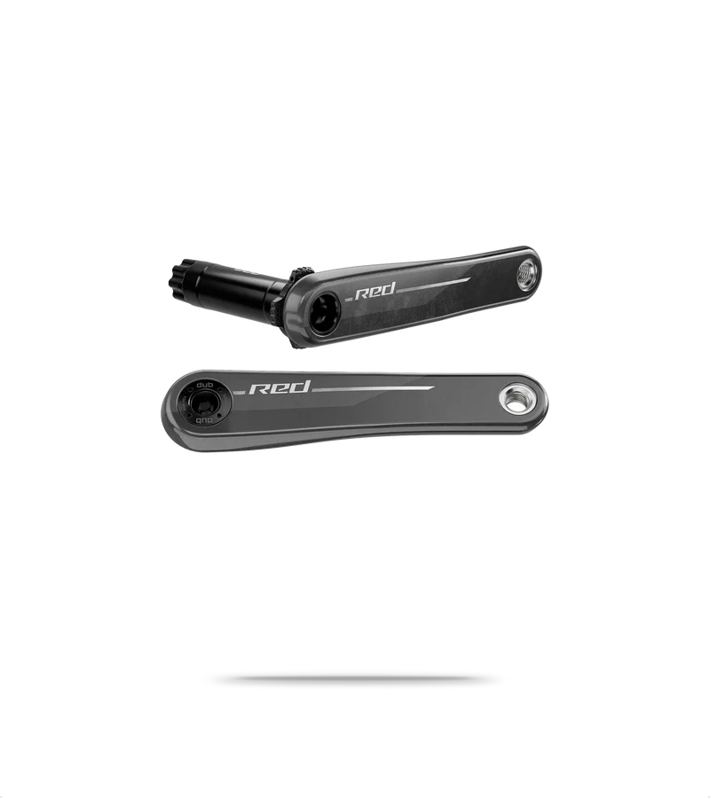 Red XPLR E1 Wide DUB Crank Arm Set