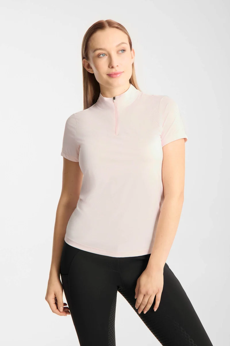 Emmie shirt d’entraînement femme cooling manches courtes Barely Pink 42