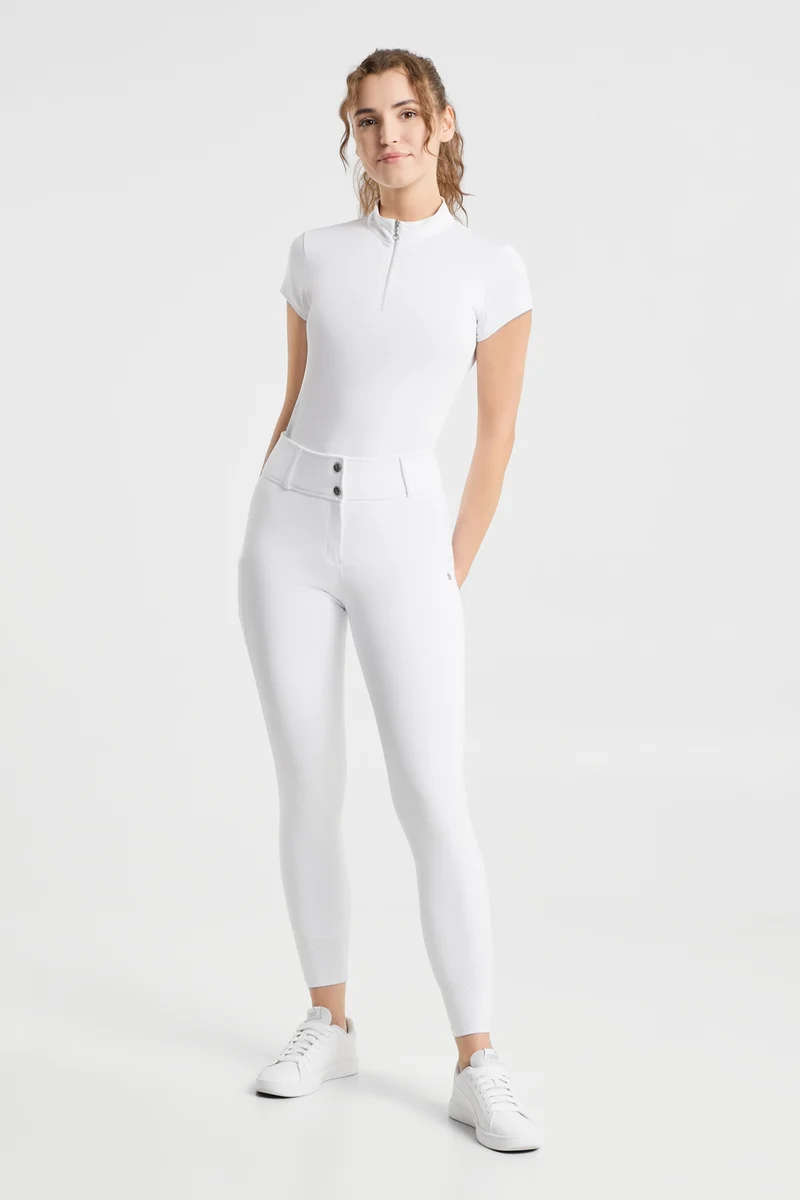 Matilda pantalon d’équitation perforé femme full grip White 44