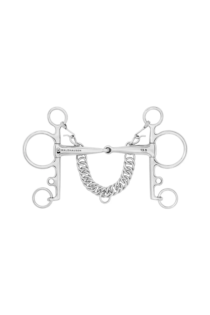 Pelham, simple brisure, acier inoxydable, 16 mm No Color 135 mm