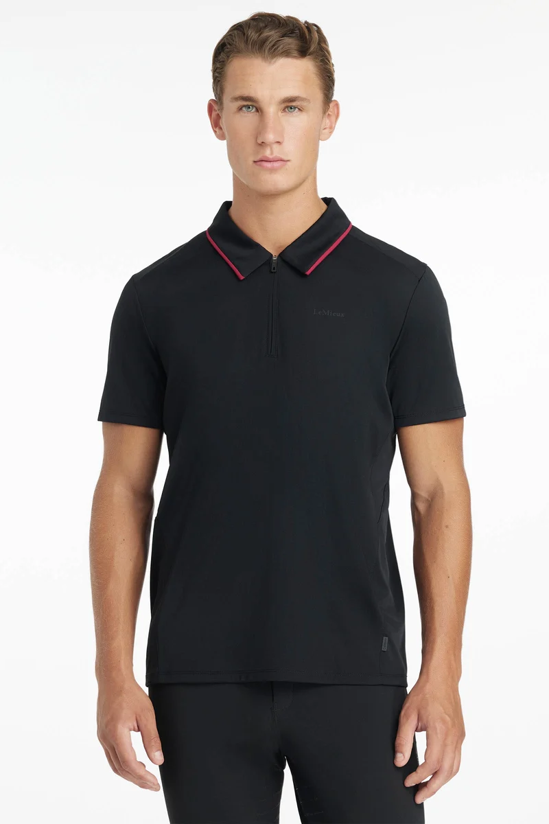 polo performance homme Black S