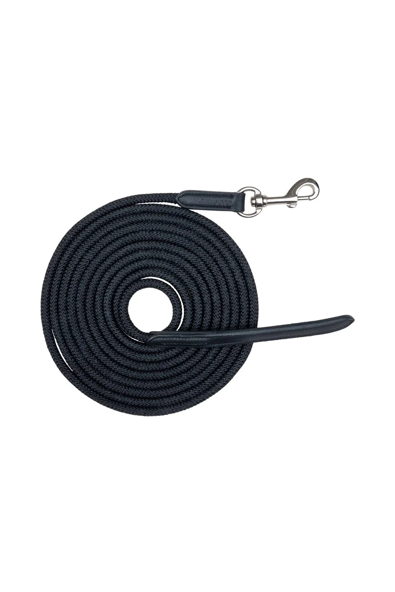 longe fine pour travail à pied avec mousqueton Black Taille unique