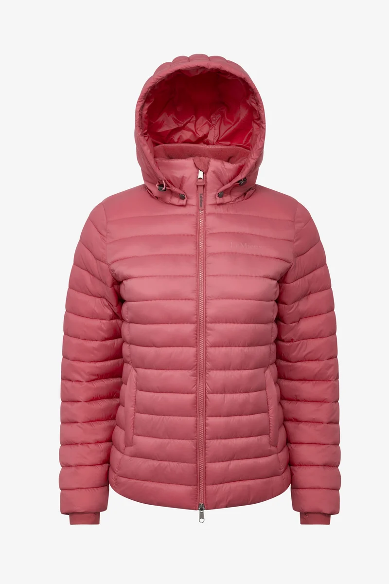 Rose veste matelassée à capuche pour femme Cranberry 40