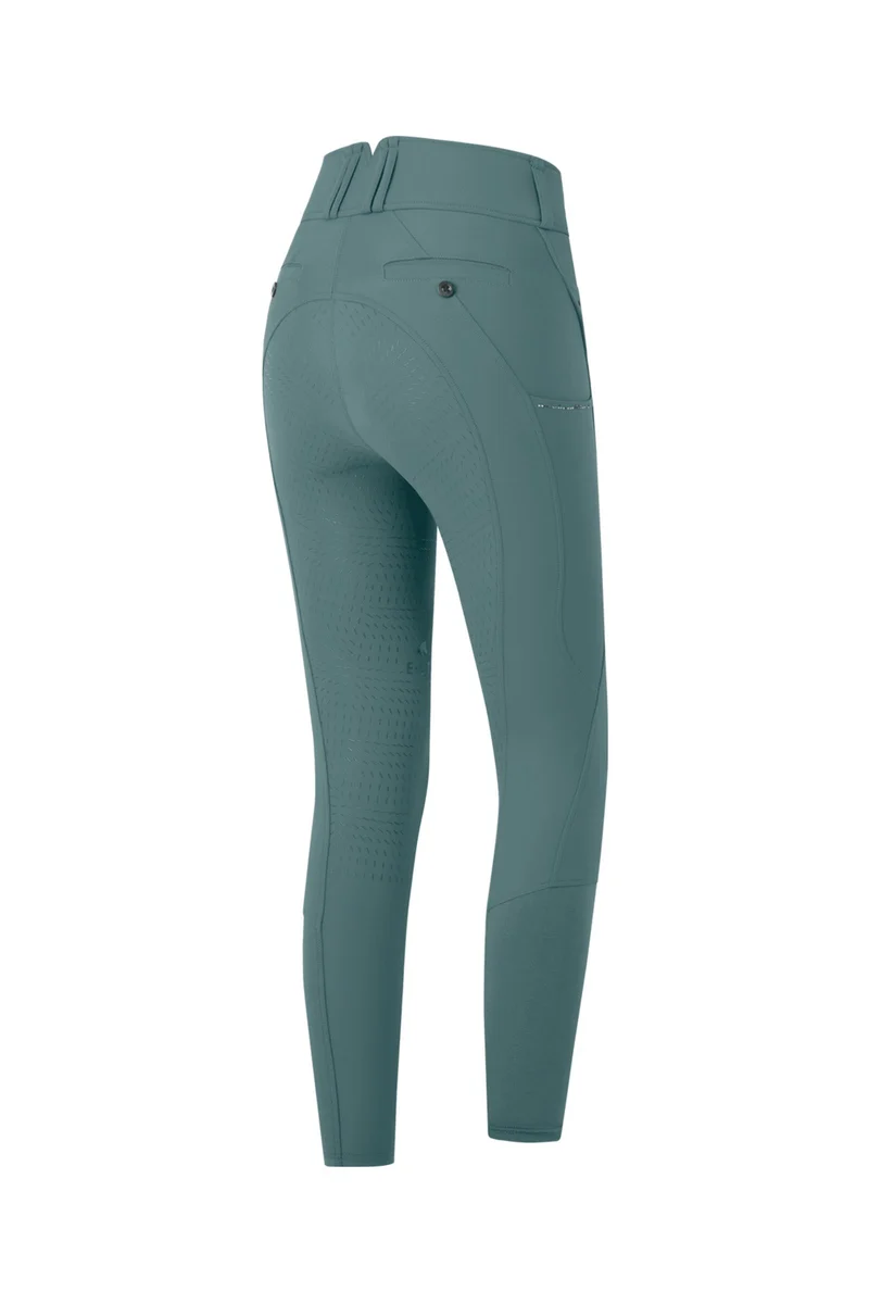 Mathilda Glam Pantalon d'équitation femme taille haute Pine Green 44