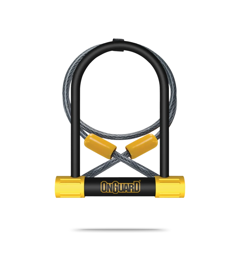 Bulldog D-Lock Sold Secure Silver and Cable