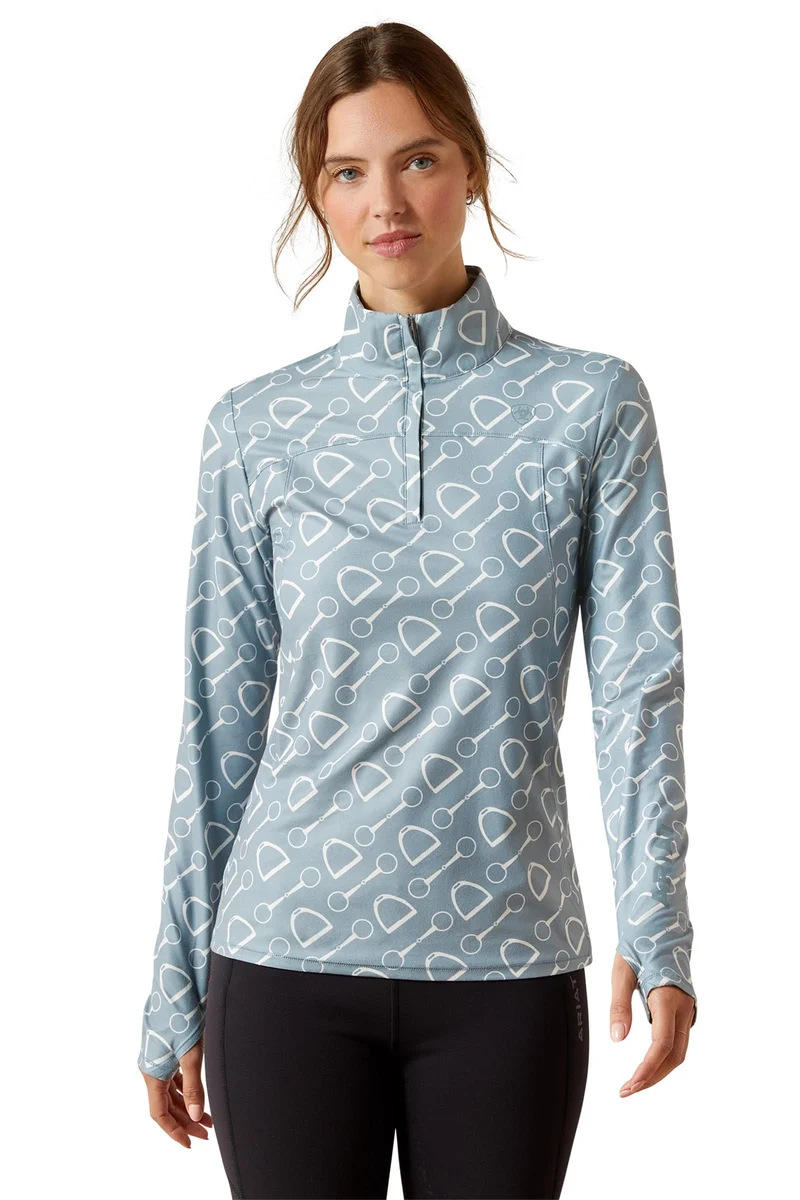 Sous-vêtement technique Lowell 3.0 pour femme avec col zippé 1/4 Hardware Print XXL
