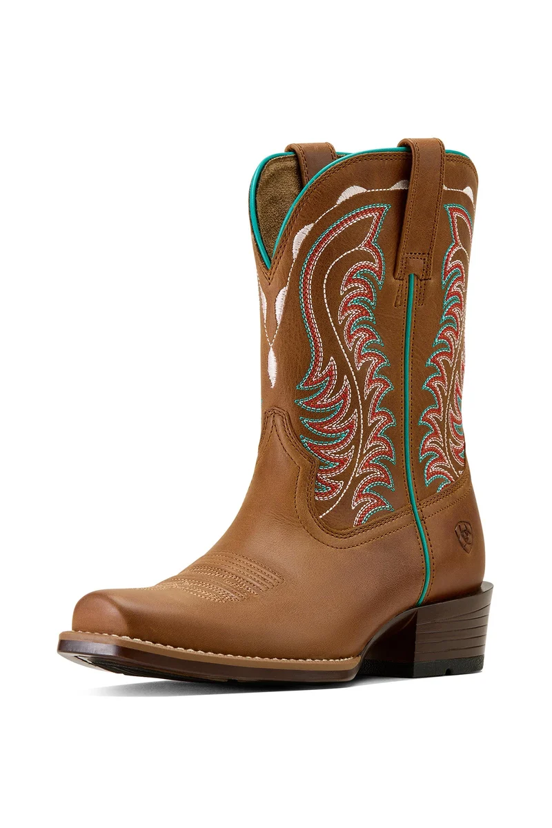 Bottes western Salina à bout cutter étroit pour femme Treasured Tan 37