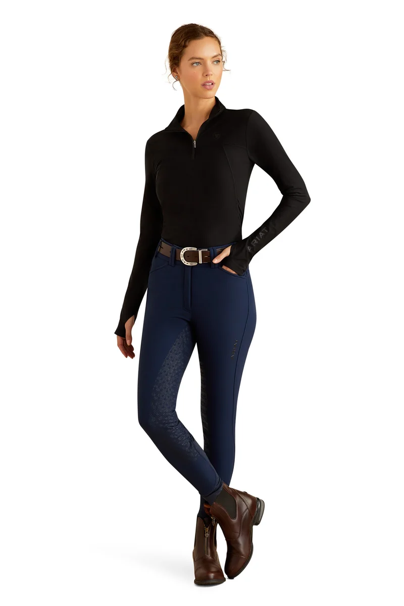 Sous-vêtement technique Lowell 3.0 pour femme avec col zippé 1/4 Black M