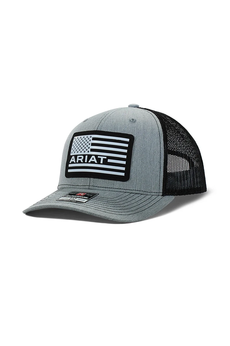 casquette Logo USA Flag Patch Grey/Black Taille unique